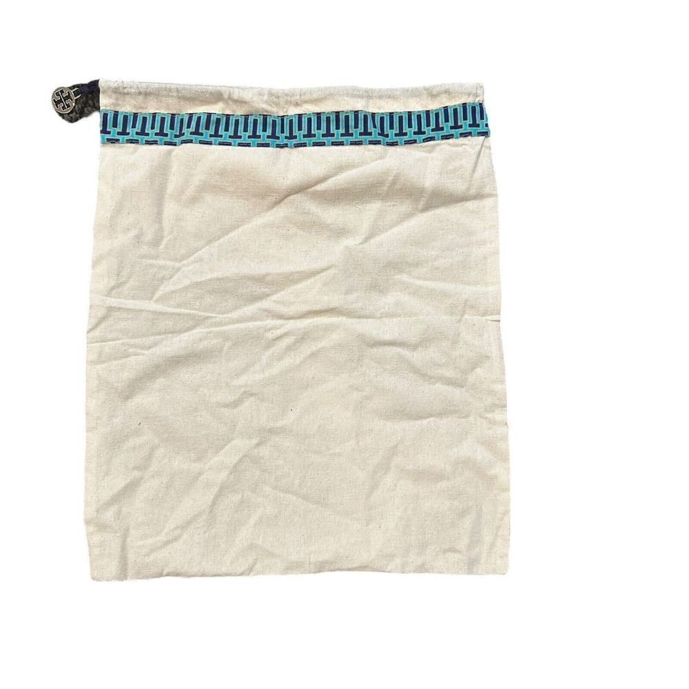 Tory Burch Cotton Canvas Drawstring Dust Bag 12” x 14”